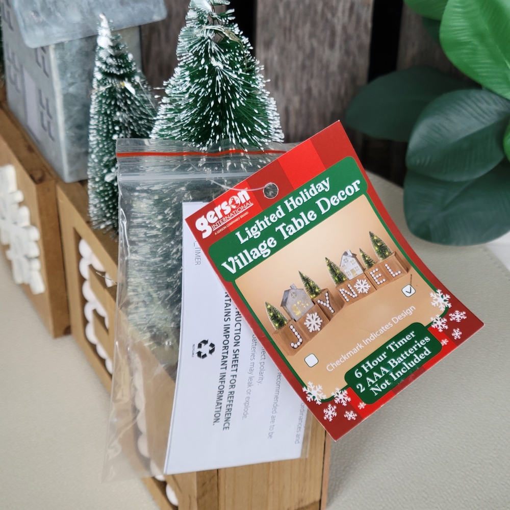Lighted Noel Holiday Decor with Green Trees - Picture 7 of 9
